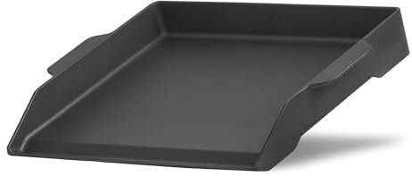 BBQ-Toro Plaque de cuisson en fonte émaillée - 47 x 36 cm - Plancha pour barbecue, rectangulaire, universelle et massive - Pour charbon de bois et gaz - Accessoires de barbecue