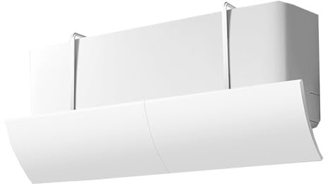 YGER JZGB Desviador de Aire Acondicionado, Deflectores de Ventilación, ángulo Ajustable, Material PP, Apto para Aires Acondicionados Split