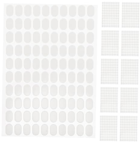 TOYZFRIENDY 20 Hojas Doble Cara Cinta Adhesiva para Uñas Postizas Pestañas Adhesivas Resistentes y Transpirables para Manicura Fácil Remoción sin Daño Material Acrílico Seguro para Diario