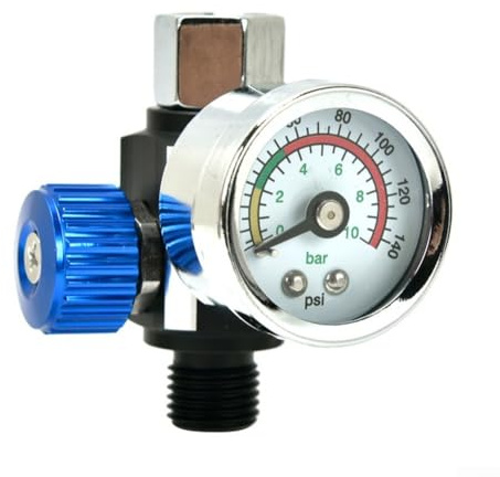 Filtro per filtro dell'acqua dell'olio per aerografo, regolatore dell'aria in linea con ciotola trasparente, accessorio pneumatico in rame per una qualità dell'aria ottimale