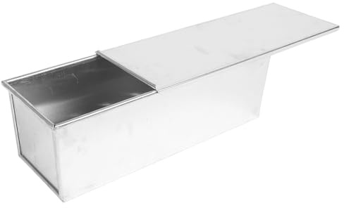 Kichvoe 1200g Loaf Baking Pan with Lid Non-Stick Bread and Cake Mold Household Toast Box Bread Baking Mold for Oven Use