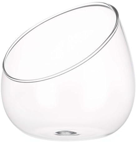 GALPADA Bol en Verre Biseauté 15 Cm pour Terrarium, Jardinière en Mousse Écologique, Vase Transparent pour Micro-Paysage, Récipient Décoratif pour Plantes D’intérieur et Centre de Table
