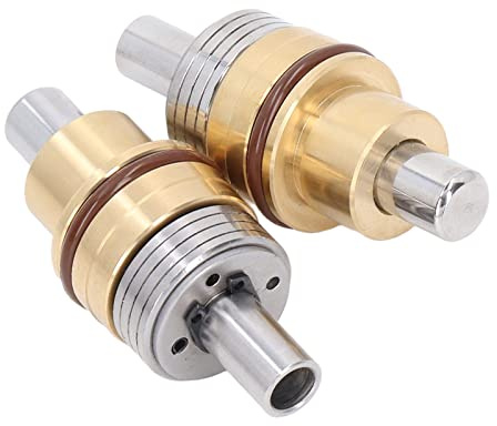 Aramox Maniglia per Joystick per Escavatore Maniglia per Joystick per Escavatore in Acciaio Legato in Ottone 2 Pezzi di Controllo Idraulico Guarnizione in Gomma per Operatori di Escavatori