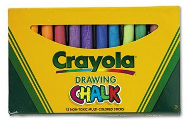 Crayola : Colored Drawing Chalk, Assorted Colors 12 Sticks per Set -:- Sold as 2 Packs of - 12 - / - Total of 24 Each