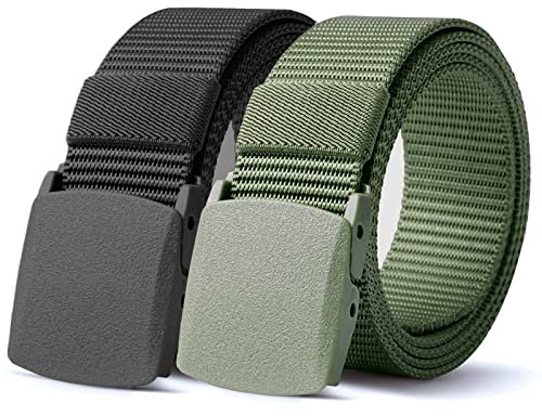 TENINE Taktischer Gürtel, Unisex Gürtel Nylon Canvas Belt, Taktisch Gürtel Schwerlast Militär Nylon Web Gurt Riggers Belt
