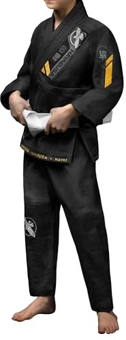 Hayabusa Ascend Lightweight Jiu Jitsu Gi Kids - Black, Y0