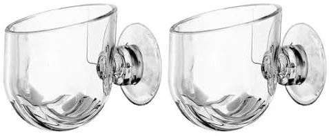 DONGKER Tazza Piante Acquario,2 Pezzi Vaso per Piante Acquatiche in Acrilico con Ventosa per Decorazioni per Acquario Pesci Serbatoio