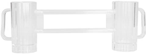 Jarra de Cerveza Doble, Divertido Vaso de Cerveza de Plástico Unido con Asas, Grandes Jarras de Cerveza Acrílicas Congelables para Adultos, Fiestas, Festivales, Regalos para Amantes de la Cerveza, Bar