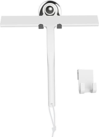 Silikon Abzieher Dusche 23CM In Der Breite Badwischer Dusche Glasabzieher Dusche Flitsche Dusche Badabzieher Dusche Duschabzieher weiß Wischer Dusche Verwendung FüR Glas, Spiegel, Fenster, Fliesen