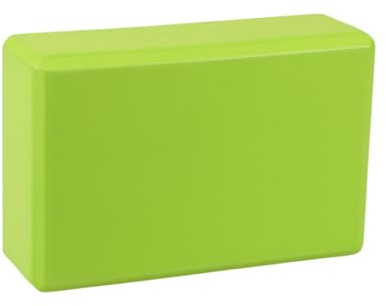 Kenhihi Yoga Block - Unsupported Latex Eva foam - Soft non slip surface with bevel for yoga, pilates, meditation - Yoga accessories for stability, balance and deep stretching (Grass green)