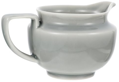 Kaffeemilchkännchen mit Henkel aus Keramik für Haushalt und Kaffee