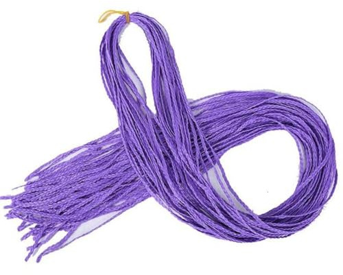 Extensions de cheveux synthétiques pour tresse africaine 30 pouces de longs cheveux tressés ombrés artificiels pour femme-L violet 50 g