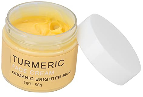 Crème pour le Visage au Curcuma, Crème pour le Visage, Lotion Hydratante en Profondeur, Crème Réparatrice éclaircissante pour les Soins Quotidiens de la Peau du Visage, 1,8 Oz