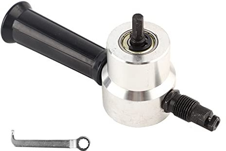 Glomora 160A Hand Sheet Metal Nibbler Saw Cutter Dual Head Metal Cutting Tool Power Drill Attachment