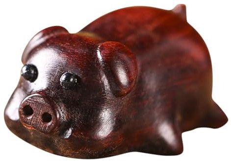 HOMOCONO 4stücke Schlüsselanhänger Schwein Multifunktionale Holzfigur Als Tischdeko Für Schlüssel Und Taschen Langlebiges Holzmaterial Für Und Familie