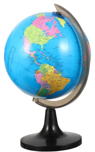 MOLUCKFU Geografischer Tischglobus Für Kinder Pädagogisches Lernspielzeug Rotierender Desktop Weltglobus Mit Ständer Interaktiver Für Geographie Geschenkidee Für