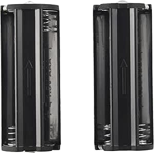 Lot de 2 supports de piles pour 3 piles AAA de 1,5 V, piles de lampe torche, accumulateurs et accessoires Noir