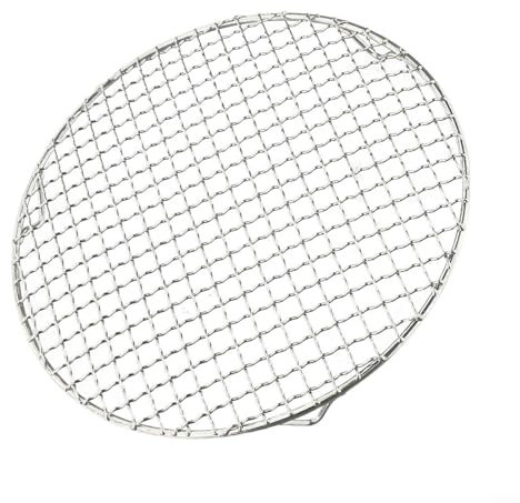 Verbessern Sie Ihr Grillerlebnis mit einer robusten, runden 27 cm großen Edelstahl-Grillmatte für den Außenbereich (D27 cm)