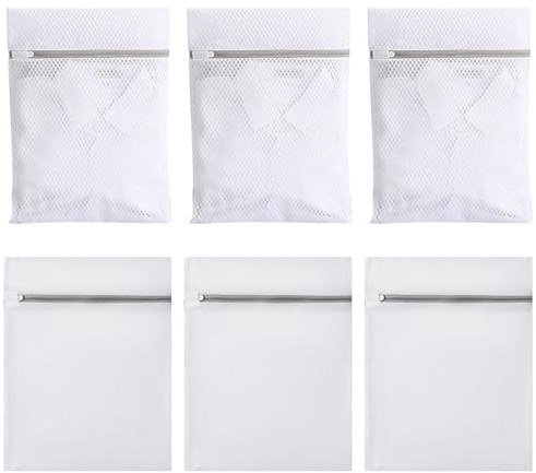 YSDYY Bolsa De Red De Lavandería De 6 Piezas, Bolsa De Malla Anti-Deformación, Accesorios De Yeso De Ropa, Accesorios (Lavadora).
