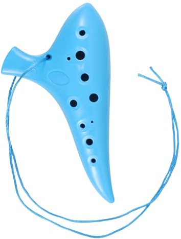 BESPORTBLE 12löcher Blasinstrument Aus Kunststoff Alt-flöte Chinesische Flöte Für Junge Mädchen Und Anfänger Blau Traditionelles Handinstrument