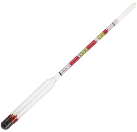 VILLFUL Triple Scale Wine Hydrometer for Brewing Wine Making Equipment Accurate Sugar and Density Tester for Beer Cider Spirits High Precision Brewing Tool for Kitchen and Household Use