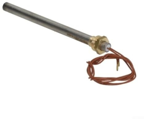 Wlinfetity Bougie d'allumage pour poêle à granulés Hot Rod Spark = bouchon pour four à granulés MCZ 250 W 230 V tige d'allumage en acier inoxydable 9,9 mm de diamètre 150 mm de longueur filetage 3/8