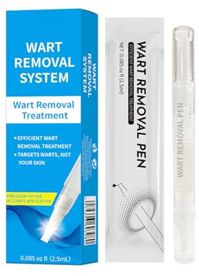 Élimination des verrues sur le visage et le corps - sérum à action rapide avec avec tête de brosse pour lutter contre, formule douce pour les peaux sensibles, format voyage (2,5 ml)