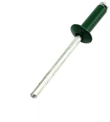 50 Uds. Remaches ciegos lacados en verde RAL6005, remaches pintados de acero al aluminio, remache ciego con cabeza cúpula extremo Pop, sujetador DIY for el hogar 5/32