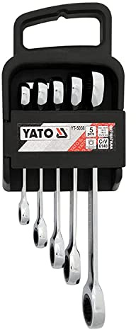 YATO YT-5038 - Llave de trinquete doble set 5pcs