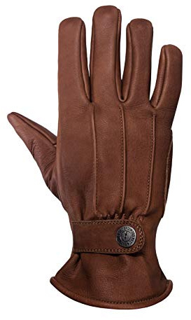 John Doe Grinder XTM Motorrad Handschuh aus Rindsleder Atmungsaktiv Braun XS