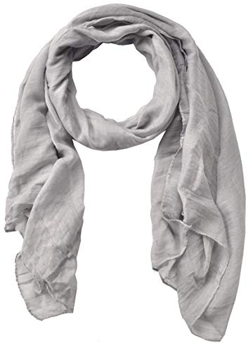 woogwin Women's Cotton Scarves Lady Light Soft Fashion Solid Scarf Wrap Shawl (One Size, Gray)