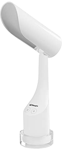 Orbegozo LP 3000 LED-lampa, varmt och kallt ljus, sockel med 7 färger, dimbar, adapter ingår, 7 W