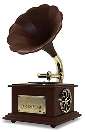 ROLTIN Tourne-Disque Bluetooth, Tourne-Disque rétro, Platine avec Haut-parleurs stéréo intégrés, Valise Vie intéressante