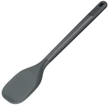 Zyliss Spoontula Cucchiaio/spatola da cucina, grande, in paglia di grano sostenibile, in silicone, resistente al calore, 31 cm, lavabile in lavastoviglie, 5 anni di garanzia
