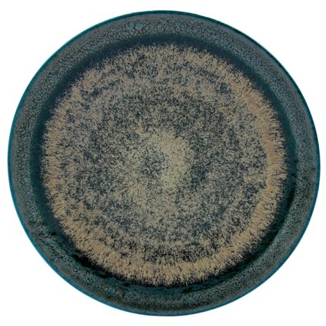 Médard de Noblat - Assiette plate - D27 cm - Palazzo - Porcelaine - Lot de 6 - Vert et Bronze