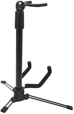 Geigenständer Faltbar, Instrumentenständer aus Metall, Tragbar, Universal für Violine, Viola, Ukulele, Gitarre, Mandoline