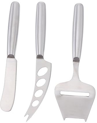 COLLBATH 3stücke Teiliges Edelstahl-käsemesser Zuhause Hochwertige Käsehobel Und Butterschneider Für Gastronomie Und Täglichen Gebrauch