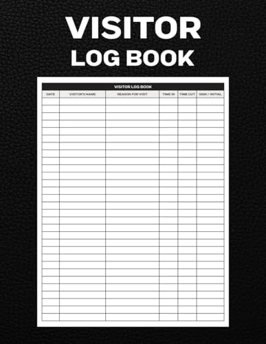 Visitor Log Book: Guest Sign In and Sign Out Register for Offices and Businesses, Tracking 3000 Entries with Ease, Track & Trace Book, Visitor Sign In Sheets