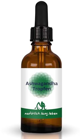 Ashwagandha KSM66® Wurzelextrakt Tropfen 100 ml vegan | Glaspipettenflasche