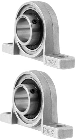 XiKe 2 Stück KP007 Stehlager - Bohrung 35 mm, Zinkgehäuse, für 3D-Drucker, CNC, Roboter und Linearsysteme