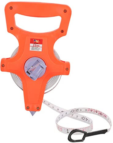 jojofuny 20m Ruban Avec Cadre Plastique Outil De Mesure Précis Pour Jardinage La Construction Et Athlétisme