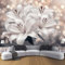 MIATCENRT Papier Peint 3D Paillettes Lys Mural, Peinture Décorative Adulte Enfant Chambre Salon Papier Peint, Effet Mur Géant 396X280Cm (L×H) Moderne Tissu De Soie Murale