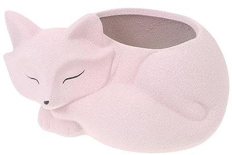 Happyyami Maceta de Cerámica Decorativa para Suculentas Adorno para Maceta Pequeña Diseño Único Material Duradero