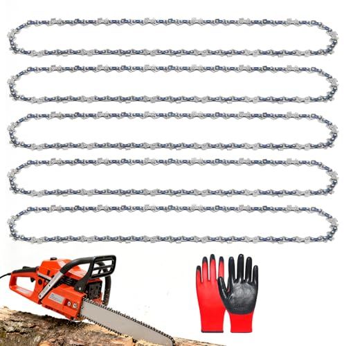 MospdyGear 5Pcs 16 inch Chainsaw Saw Chains, 3/8 LP Pitch .043 Gauge 57 Drive Links, Replacement for AKE40 AKE40S AKE40-17S AKE40-18S AKE40-19S (40cm)