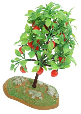 BESPORTBLE Pommier Miniature Arbre Fruitier Artificiel pour Maison de Poupée, Couleur Naturelle, Modèle Résine, Décor Diorama pour Loisirs Créatifs, Accessoires Paysage Miniature