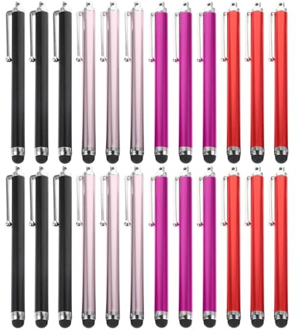 Levemolo Pennino Capacitivo per Tablet 36 Pezzi in Alluminio Leggero Resistente ai Graffi Penna Digitale per Disegnare Accessorio Tablet Colore Casuale