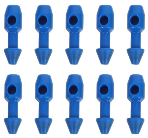 DIYEAH 10 Piezas Inserciones de Accesorios para Pesca Submarina Inserto de Longevidad de Banda para Pesca Submarina Plástico Azul Mejora la Tensión Precisión para Goma Elástica Arrecifes