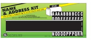 Midwest Fastener Hy-Ko Mailbox Name And Address Kit - 1 Each