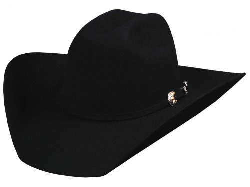 Bullhide Unisex Cowboy-Hut Felt Collection Kingman 4X Premium Wool Western Cowboy Hat, 4 Brim