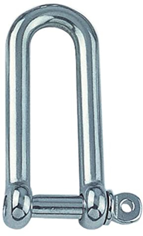 Yacht Steel Grillete Recto-Largo, 4mm, Acero Inoxidable AISI 316